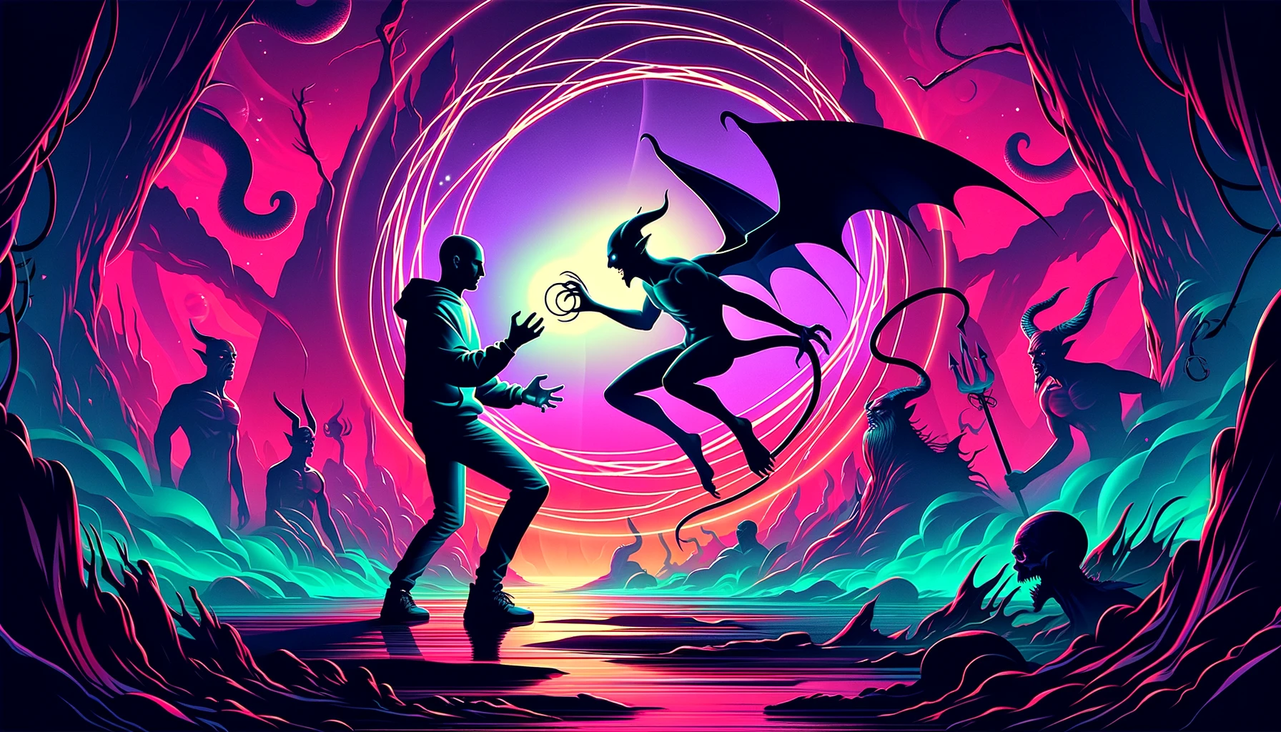 Devil's Agent Combatting a Demon